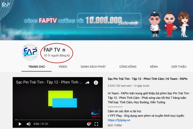 FAP TV - nhóm hài đầu tiên ở Việt Nam xác lập kỷ lục nút kim cương với 10 triệu lượt theo dõi trên Youtube! - Ảnh 2.