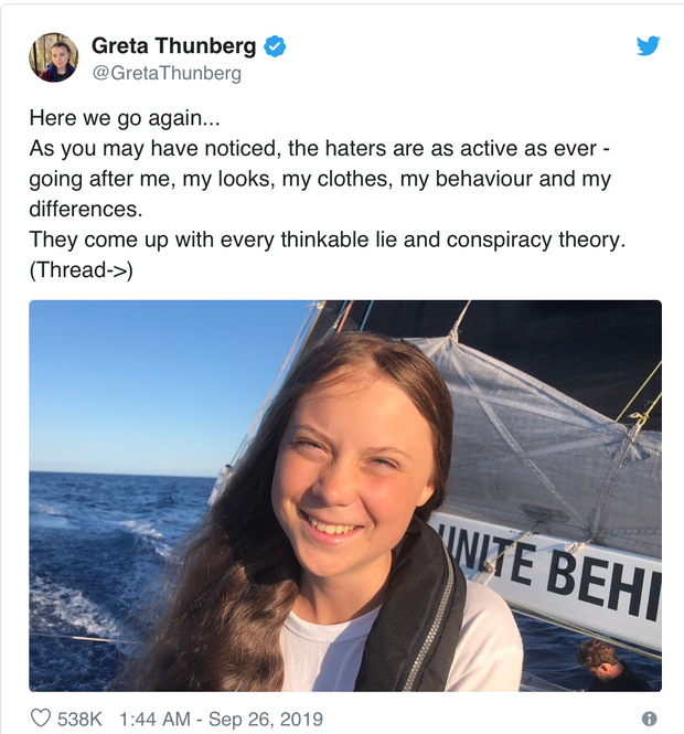 Hứng chịu chỉ trích của cộng đồng mạng, đây là những gì Greta Thunberg đã đáp trả và nó thật hoàn hảo - Ảnh 2.