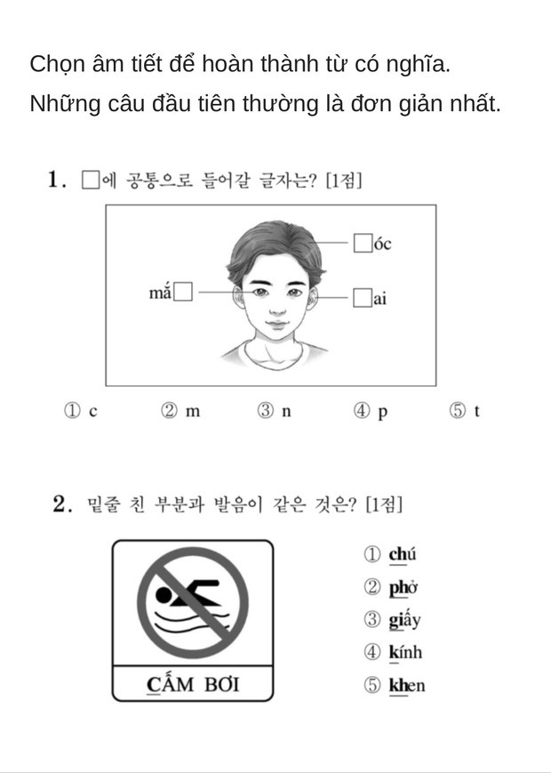 Thử sức với đề thi Tiếng Việt tại kỳ thi Đại học Hàn Quốc 2019: Nhiều câu hóc búa đánh lừa cả người Việt - Ảnh 1.