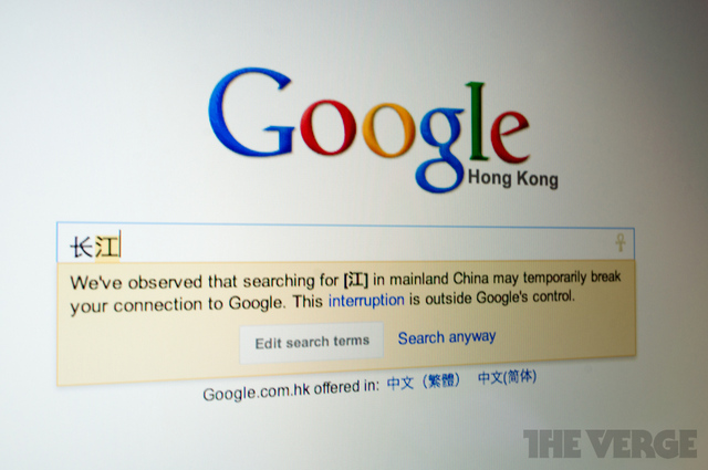 Trung Quốc chặn hầu hết c&aacute;c dịch vụ lớn của Google 2