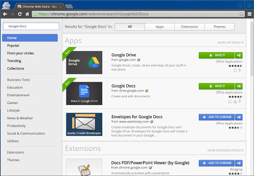 Chợ ứng dụng Chrome được sắp xếp lại giao diện tìm kiếm 1