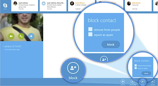Skype cho Windows 8 ra phiên bản mới: giúp khóa tài khoản không mong muốn 1