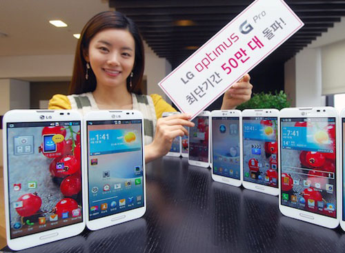 LG Optimus G Pro bán được 500.000 máy tại Hàn Quốc 1