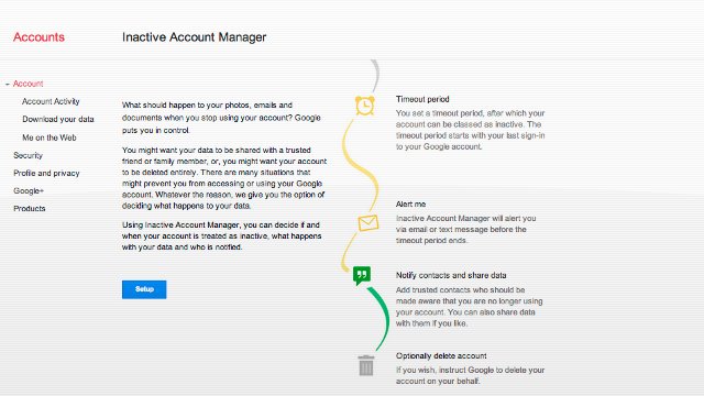 Inactive Account Manager: Dịch vụ của Google giúp quản lý dữ liệu sau khi bạn...chết 1