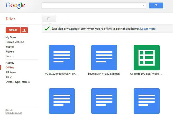 Google bổ sung t&iacute;nh năng đồng bộ Offline cho Google Drive tr&ecirc;n Chrome 1