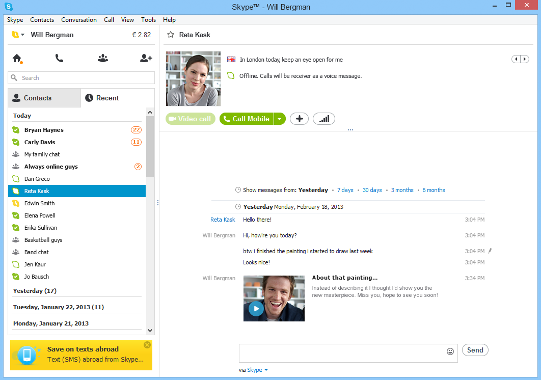 Skype cho Windows bổ sung tính năng nhắn tin video 2