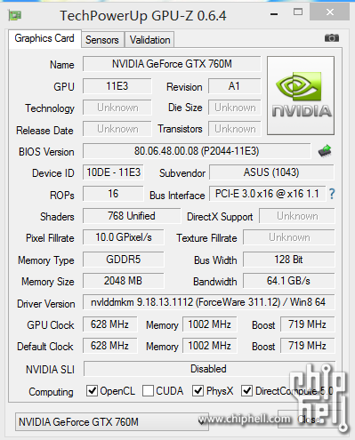 GeForce GTX 760M của Nvidia lộ diện: 768 nhân Cuda, chip GK106 1