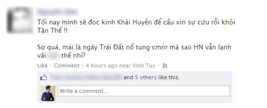 Một ngày trước tận thế, Facebook Việt nói gì? 2