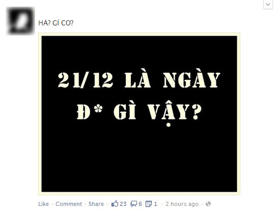 Một ngày trước tận thế, Facebook Việt nói gì? 8