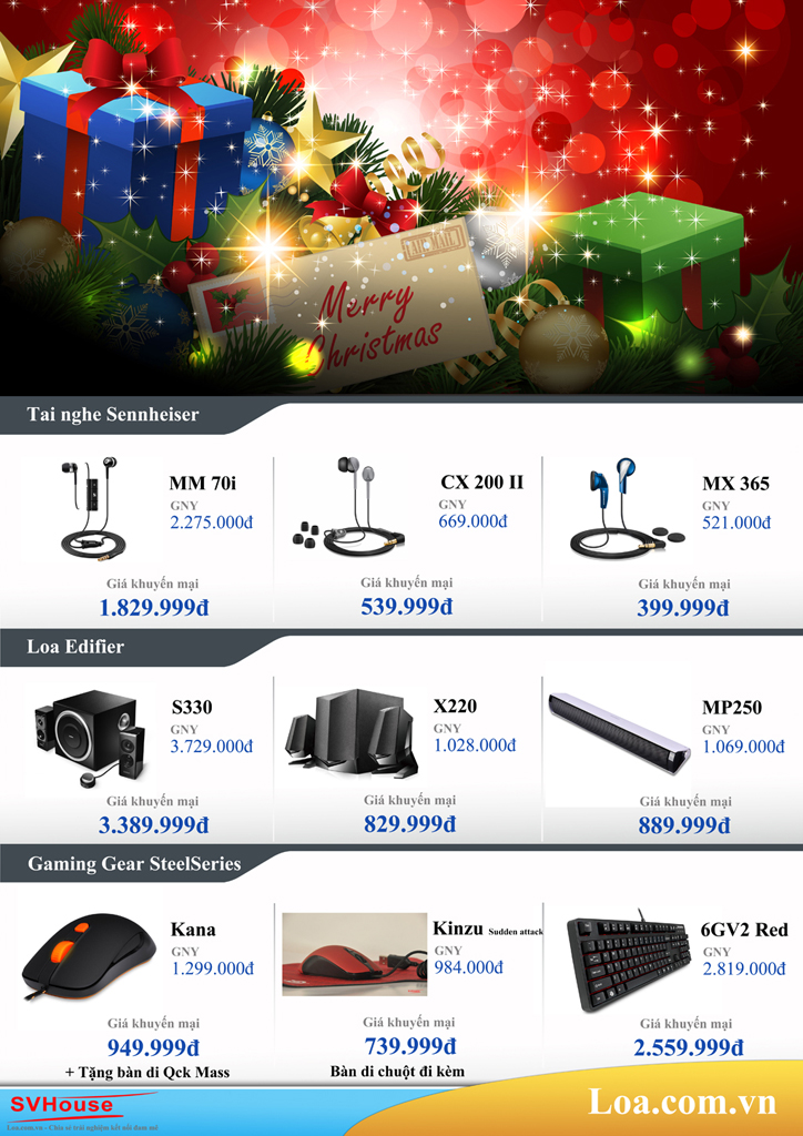 Tận hưởng ưu đ&atilde;i m&ugrave;a Noel tại SVHouse 2