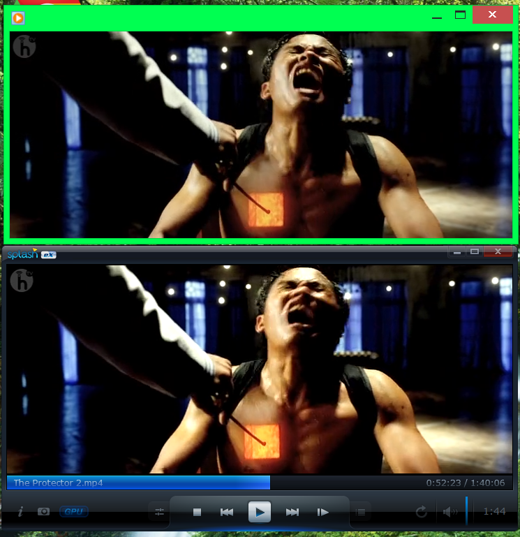 Windows Media Player vs Splash Pro EX