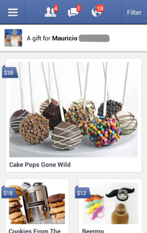 Facebook Gift: Kẻ tiêu diệt các startup ngành quà tặng 2 Facebook Gift: Kẻ tiêu diệt các startup ngành quà tặng 2