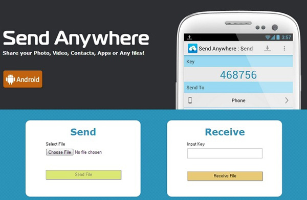 Chia sẻ ứng dụng, dữ liệu, danh bạ trên Android với Send Anywhere 1