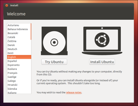 Một số c&aacute;ch c&agrave;i đặt v&agrave; d&ugrave;ng thử hệ điều h&agrave;nh Ubuntu 3