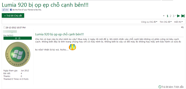 Lumia 920 chính hãng Việt Nam bị lỗi hàng loạt, người dùng Việt thất vọng về Nokia 7