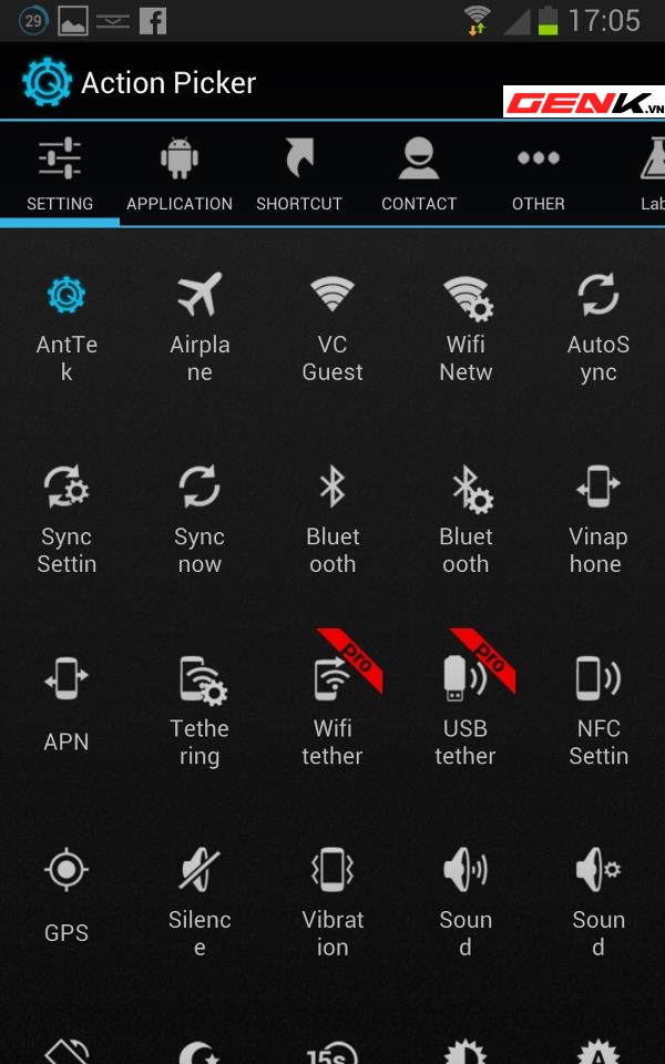 AntTek Quick Settings: trang Settings tuyệt vời cho Android 3