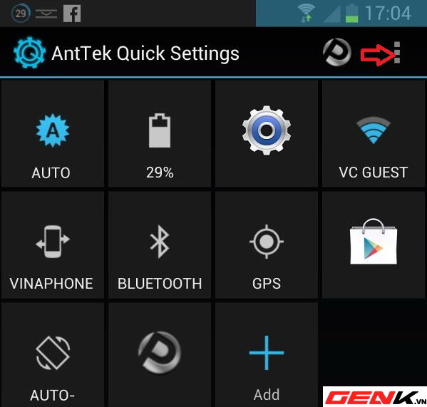 AntTek Quick Settings: trang Settings tuyệt vời cho Android 5