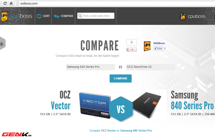 Website so sánh SSD ra mắt 1