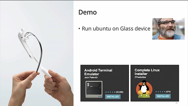 Google Glass được root để chạy Ubuntu 7
