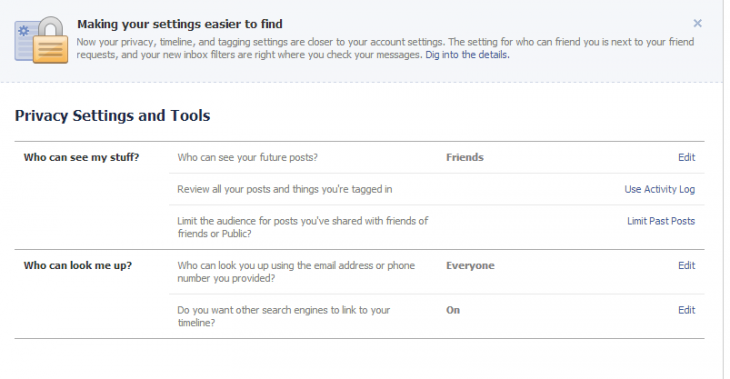 Cách thay đổi thiết lập riêng tư mới của Facebook 3 Cách thay đổi thiết lập riêng tư mới của Facebook 3