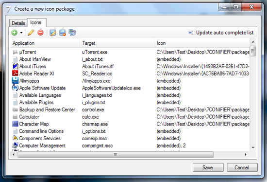 T&ugrave;y biến c&aacute;c icon trong Windows với 7Conifier  4
