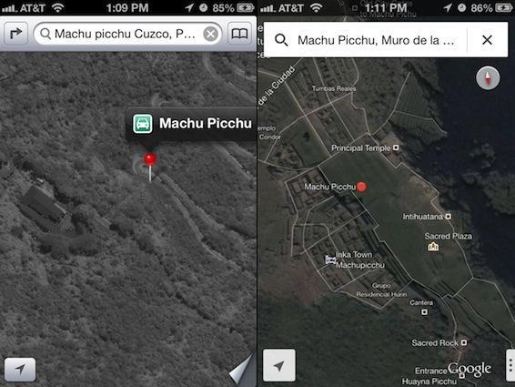 Những địa danh nổi tiếng qua cái nhìn của Apple Maps và Google Maps 10