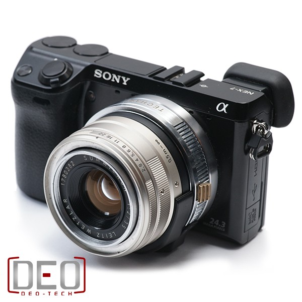 Ngàm tự chế giúp ống kính Leica dùng được trên máy Sony NEX 1
