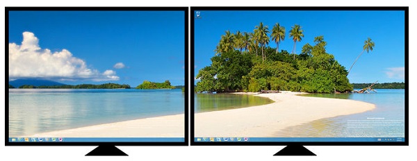 Thiết lập nhiều màn hình trên Windows 8 1