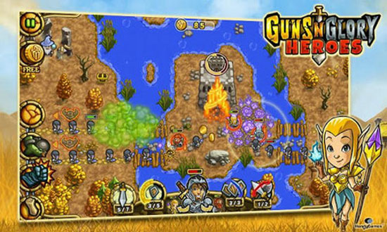  Guns'n'Glory Heroes: Tower Defense phong cách mới 3