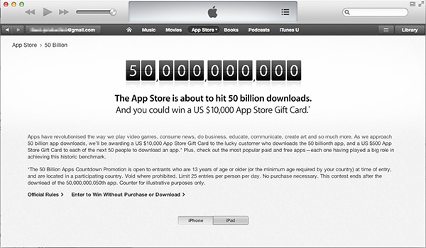 Apple trao thưởng 10.000 USD kỷ niệm App Store đạt 50 tỷ lượt tải về 2