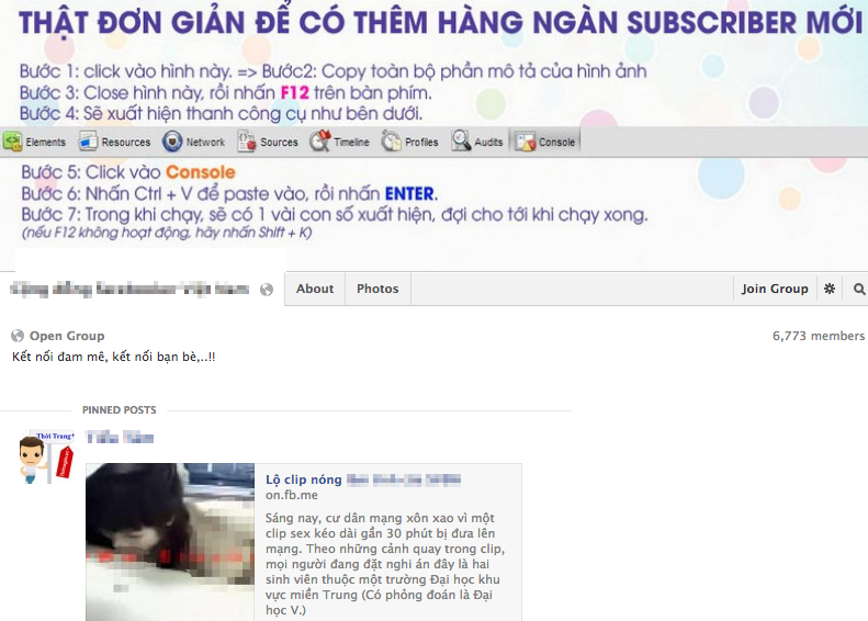 Nạn câu like bằng sex trên các group Facebook Việt Nam 2