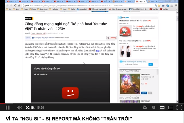 Diễn biến tiếp theo của vụ nhiều video Youtube Việt 'mất tích' 5