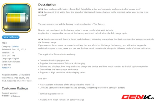 Phần mềm tự động thông báo khi sạc đầy pin trên thiết bị iOS 1