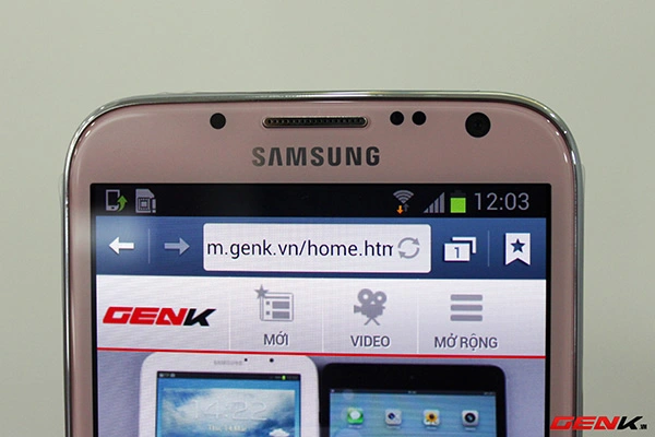 Cận cảnh Samsung Galaxy Note II hồng chính hãng 7