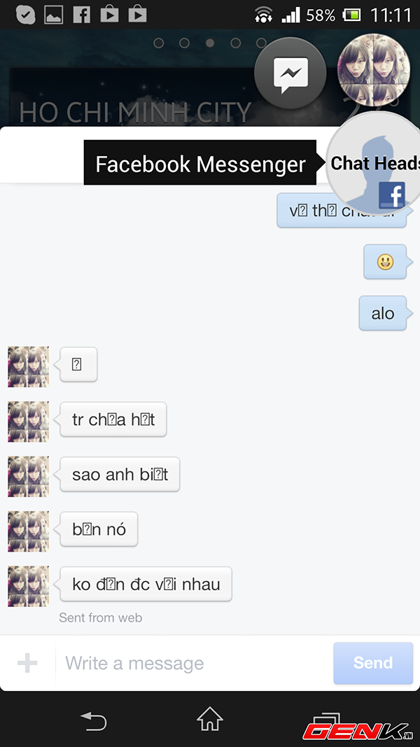 Facebook Messenger cho Android mới bổ sung Chat Heads 6