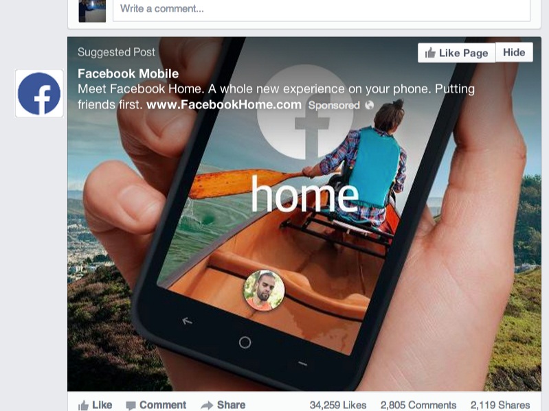 Facebook Home là mối đe dọa thực sự của Google 1