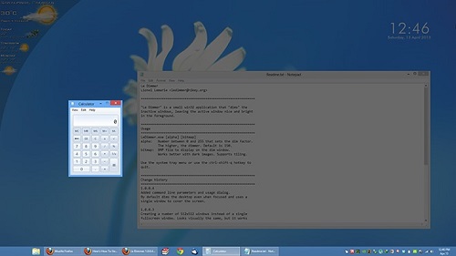 Le Dimmer - Giúp tập trung hơn trong công việc trên Windows 2