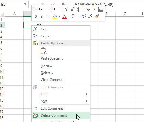 Thêm chú thích vào bảng tính trên Excel 2013 7