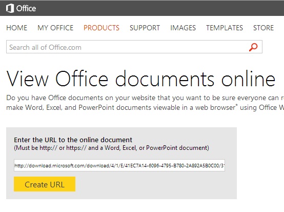 Xem các tài liệu Office trực tuyến thông qua dịch vụ của Microsoft 2