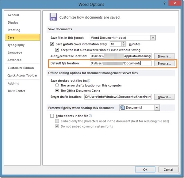 L&agrave;m thế n&agrave;o để lưu trữ văn bản Office 2010 tự động l&ecirc;n SkyDrive? 3