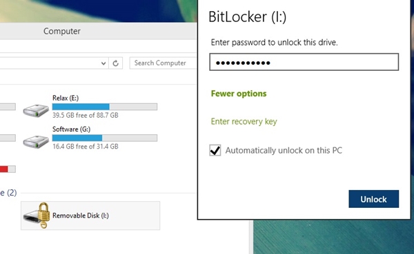 Hướng dẫn mã hóa và thiết lập mật khẩu bảo vệ cho USB trong Windows 8 11
