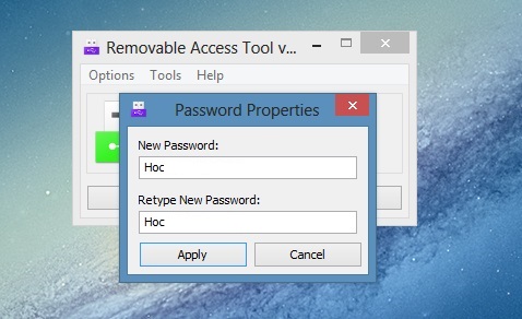 Vô hiệu hóa và thiết lập mật khẩu cho kết nối cổng USB 6