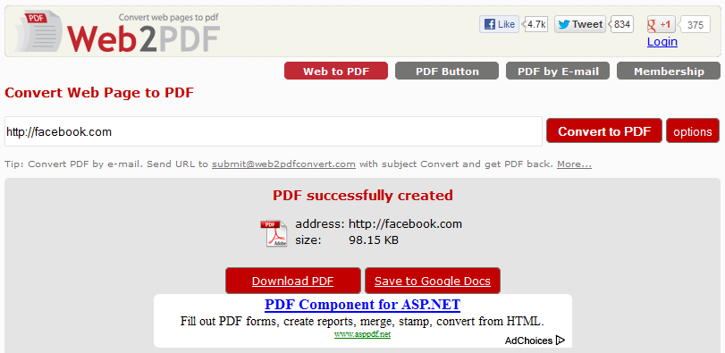 Thủ thuật lưu và chuyển đổi nhanh chóng cả trang web thành file PDF 4