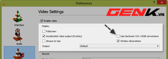 Khắc phục hiện tượng video chạy trên VLC Media Player bị ngả xám 3