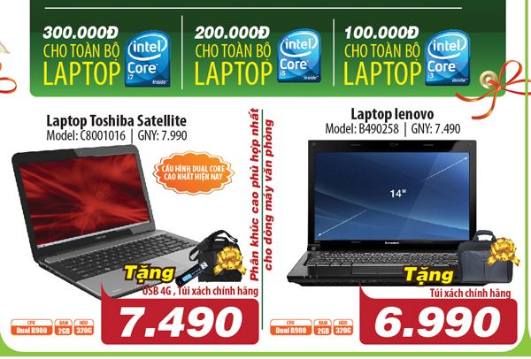 Giảm giá “khủng”, laptop ở siêu thị điện máy vẫn bán đắt hơn đại lý 4
