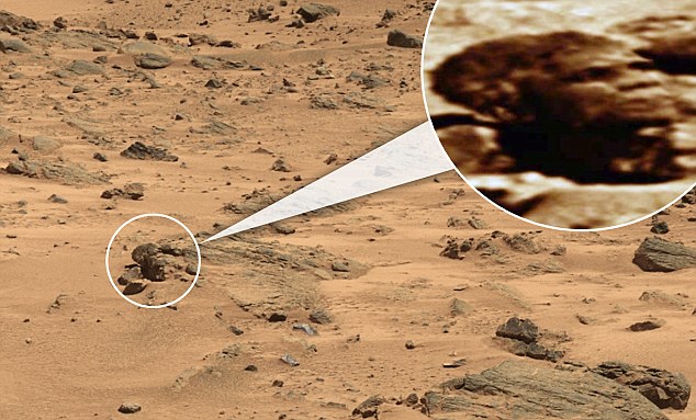 sao Hỏa, hình tổng thống Obama, khối đá, kỳ dị