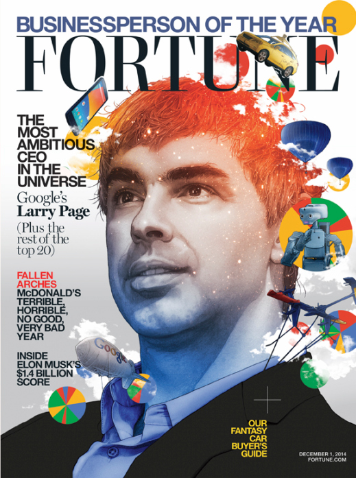 CEO Google, Larry Page, là Doanh nhân của năm 2014 do Tạp chí Fortune bình chọn