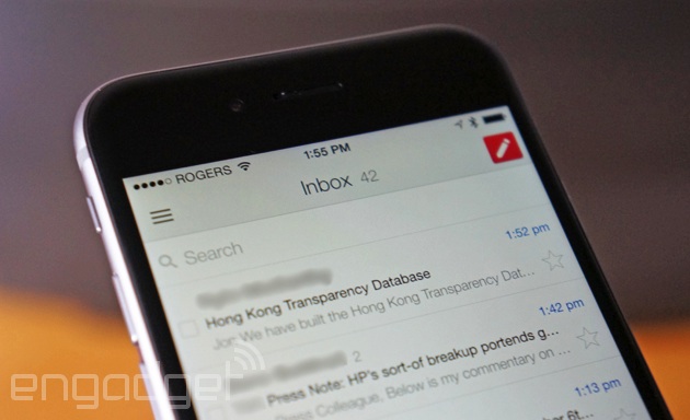 Gmail on an iPhone 6