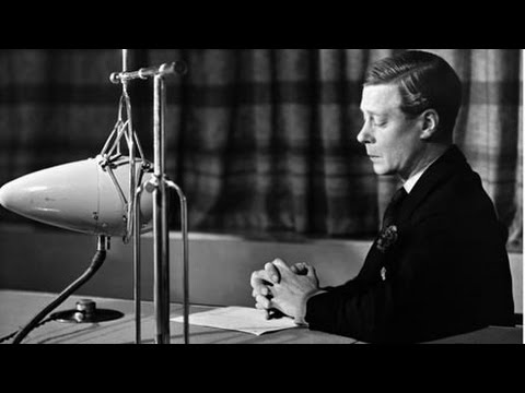 Vào tối ngày 11 tháng 12 năm 1936, vua Edward VIII đọc bản diễn văn trên đài phát thanh.