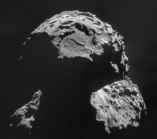 Comet 67 / P khi nhìn từ Rosetta (Ảnh: ESA)